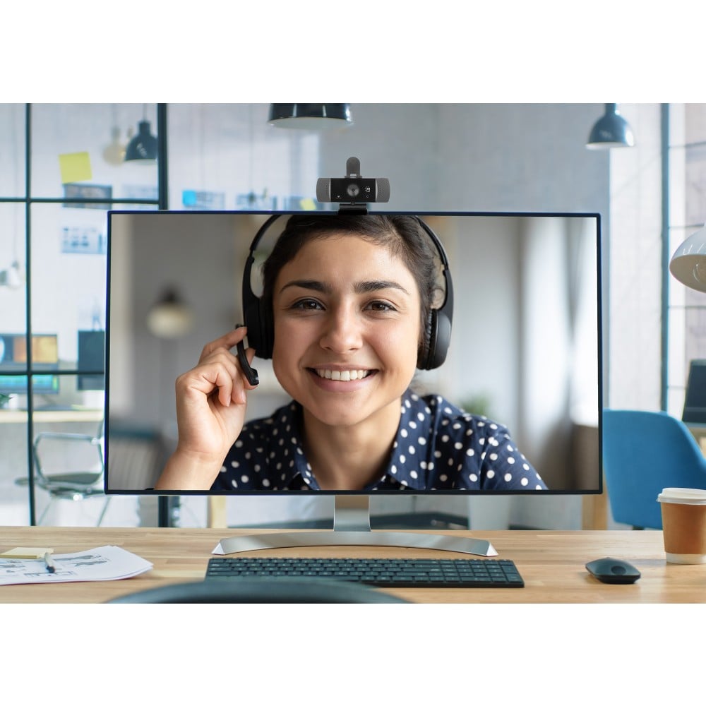 Webcam USB QHD 1440p con Cancellazione del Rumore