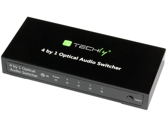 Switch Audio Toslink 4 Porte con Telecomando IR