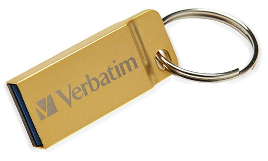 Mini Memoria USB 3.0 Verbatim con Portachiavi 16GB Oro