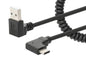 Cavo di Ricarica USB-A a USB-C™ 1m Spiralato Nero