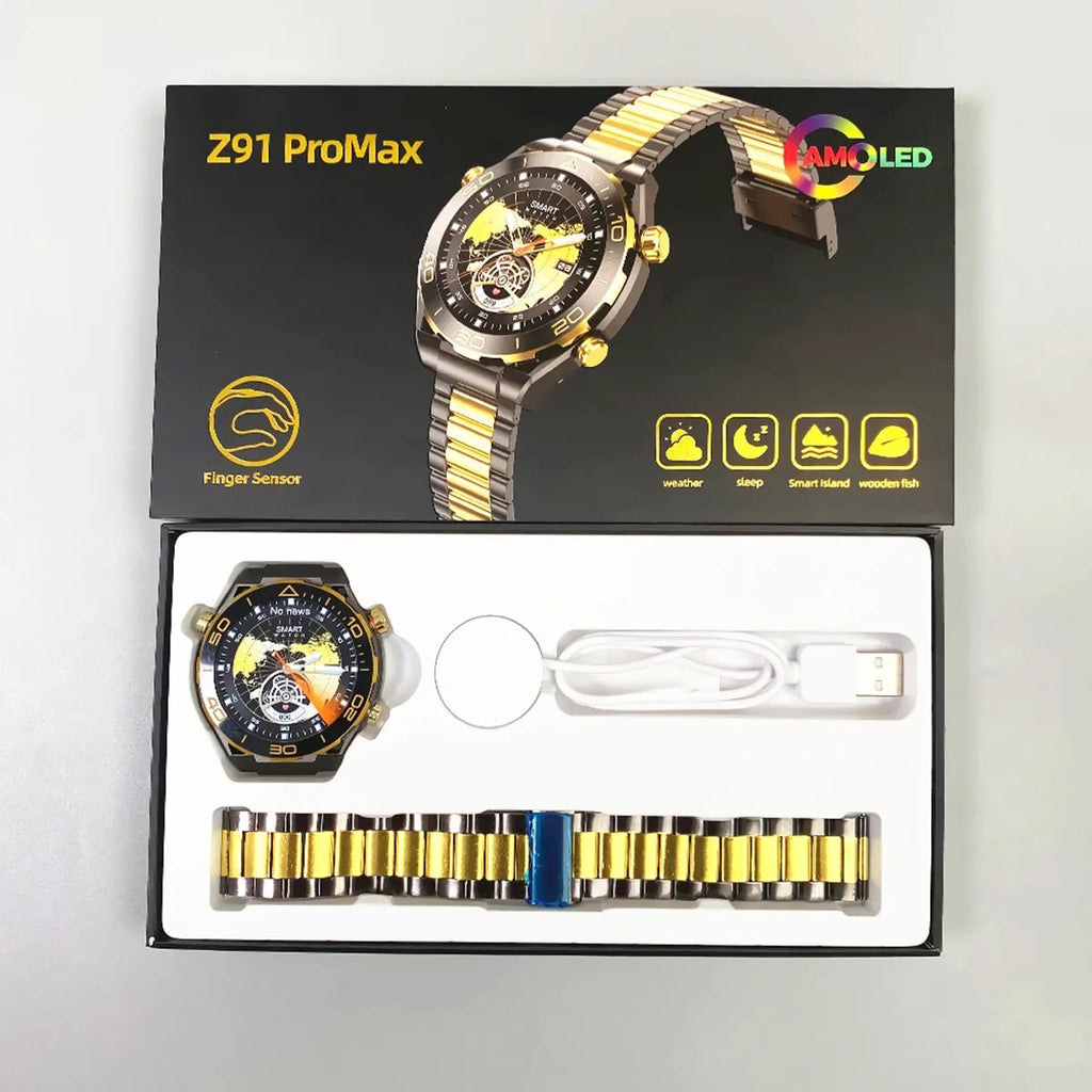 Watch ultimate design z91 pro max orologio intelligente con schermo a colori da 1,52 pollici