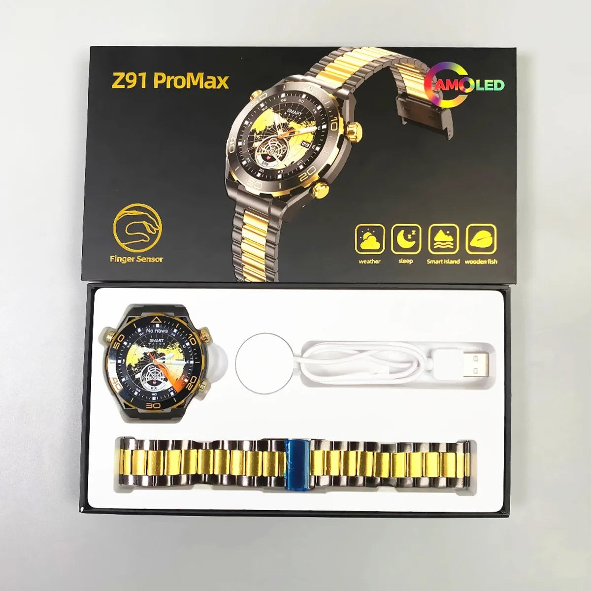 Watch ultimate design z91 pro max orologio intelligente con schermo a colori da 1,52 pollici