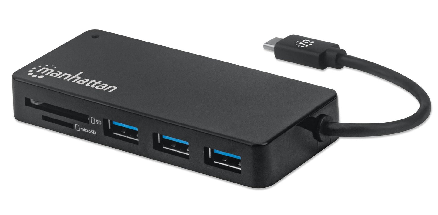 Hub USB-C&trade; 3.2 Gen 1 a 3 porte con Lettore Schede