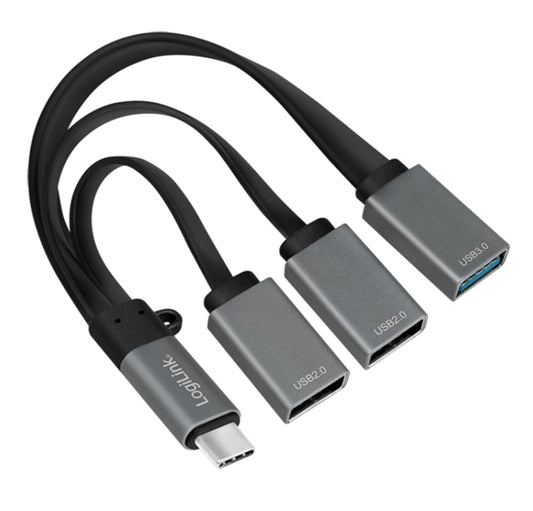 Hub Flessibile USB-C&trade; SuperSpeed 3 Porte USB A Femmina Nero