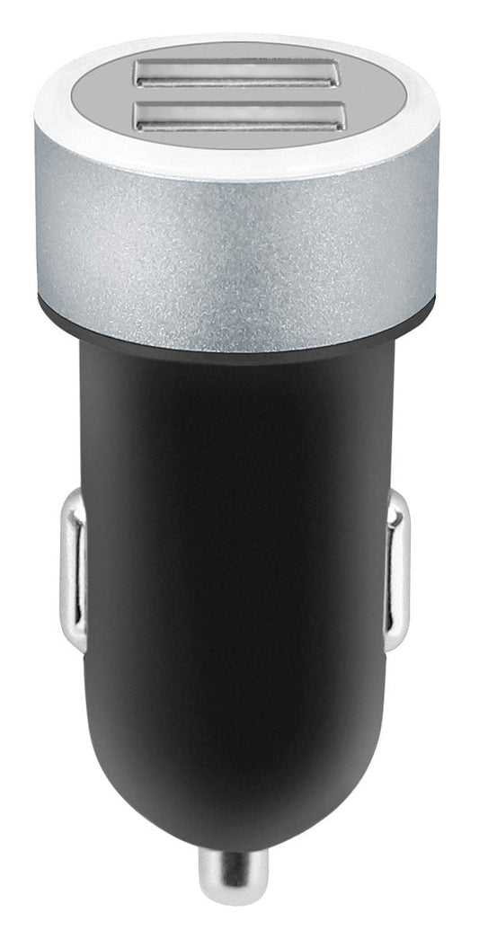 Caricatore da Auto 2 USB con uscita 2,4A Nero