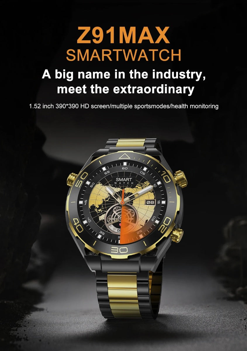 Watch ultimate design z91 pro max orologio intelligente con schermo a colori da 1,52 pollici