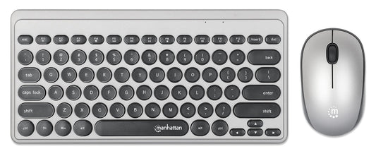 Kit Mini Tastiera Slim e Mouse 1200 Dpi Wireless, MWK4095