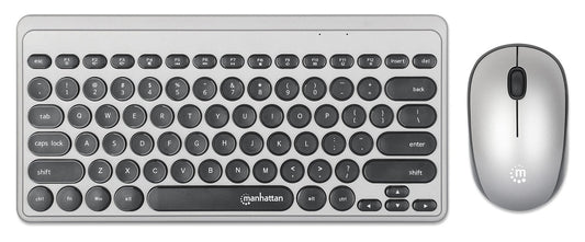 Kit Mini Tastiera Slim e Mouse 1200 Dpi Wireless, MWK4095