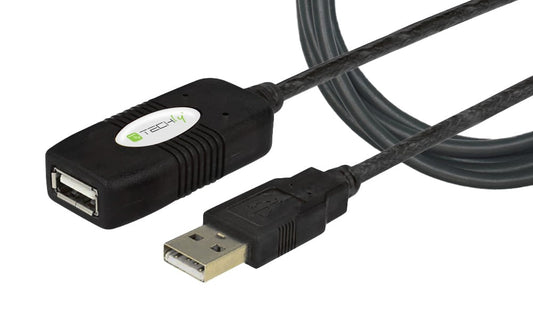 Cavo Prolunga Attivo Extender USB Hi Speed Estensore di Segnale 10m Nero