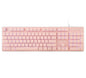 Tastiera Gaming USB 104 Tasti con Retroilluminazione LED Rosa
