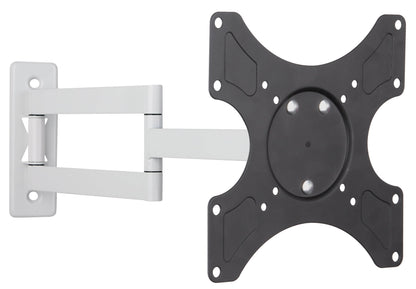 Supporto a Muro per TV LED LCD 19-37'' Inclinabile 3 Snodi Bicolor Bianco Nero