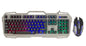 Kit Gaming Mouse 3200 Dpi e Tastiera USB con Retroilluminazione LED RGB, APACHE 2
