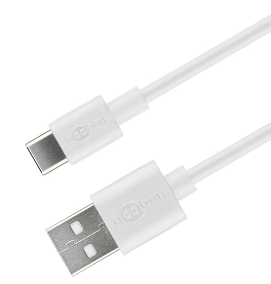 Cavo USB A Maschio 2.0 / USB-C Maschio 3 metri Bianco