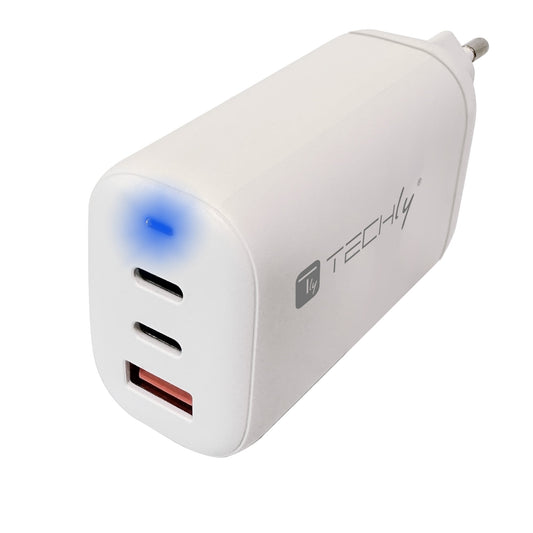 Caricatore Alimentatore 2 porte USB-C&trade; e 1 USB-A da Muro 65W