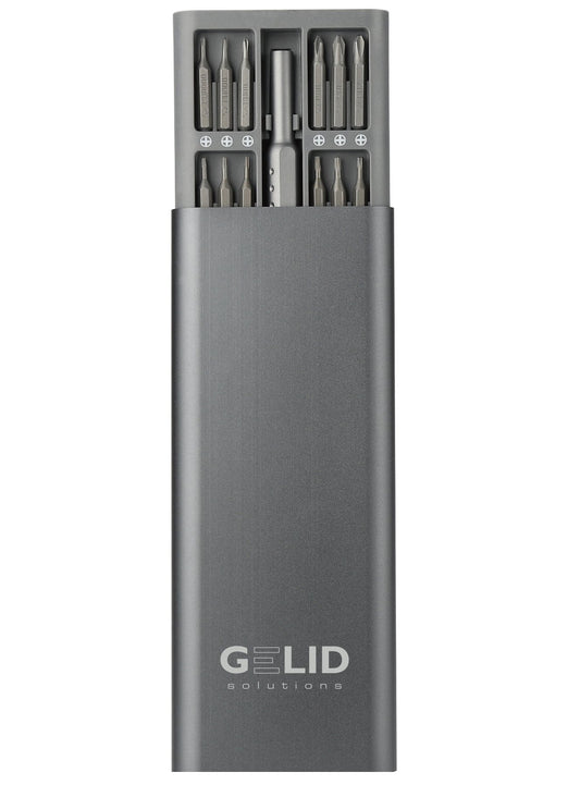 Set Astuccio in Alluminio Cacciavite di Precisione a 48 Punte Intercambiabili