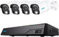 Kit Videosorveglianza NVR PoE 8CH 2TB HDD e 4 Telecamere di Sicurezza PoE, PS2KB02-8