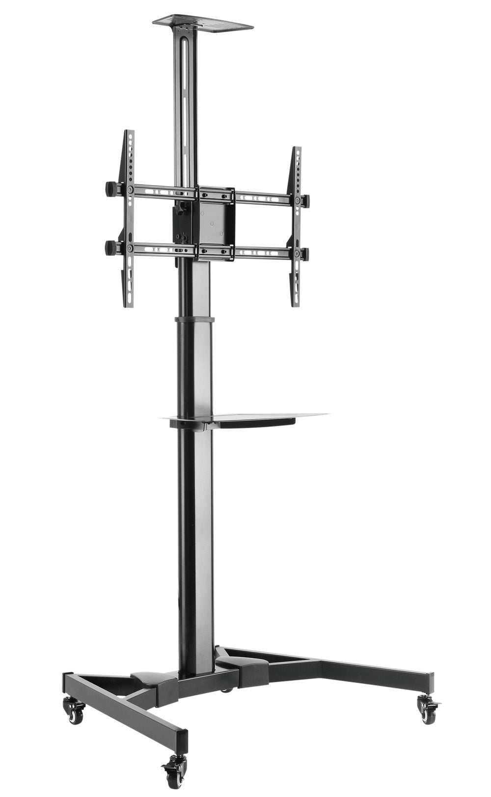 Supporto da Pavimento con Mensola TV/LED/LCD 37''-70'' Nero