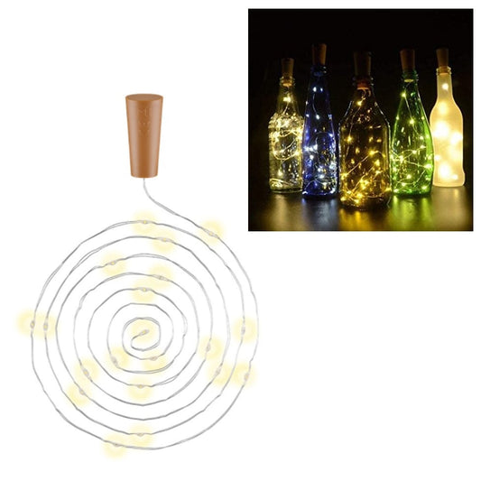 10 Strip da 20 LED Bianco Caldo per Bottiglie