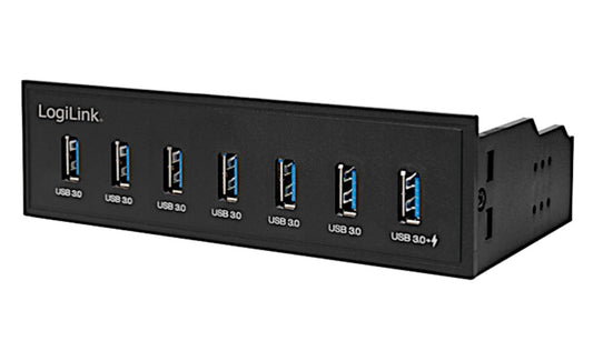 Hub USB Interno 5,25" 7 porte USB 3.2 Gen1 con Ricarica Veloce
