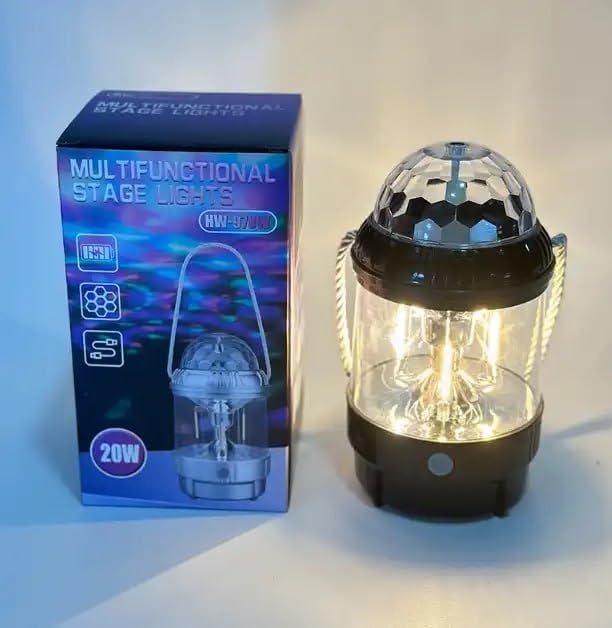 Luce da Palco Multifunzionale 20W – Proiettore LED Rotante con Effetti Colorati