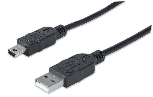 Cavo USB 2.0 A maschio/mini B 5 pin maschio 1,8 m Nero