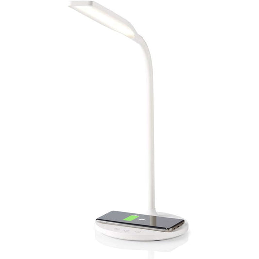 Lampada a 36 LED da Scrivania con Caricatore Wireless Integrato per Smartphone