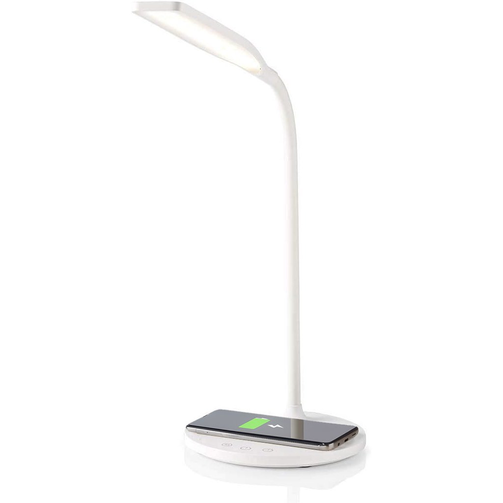 Lampada a 36 LED da Scrivania con Caricatore Wireless Integrato per Smartphone