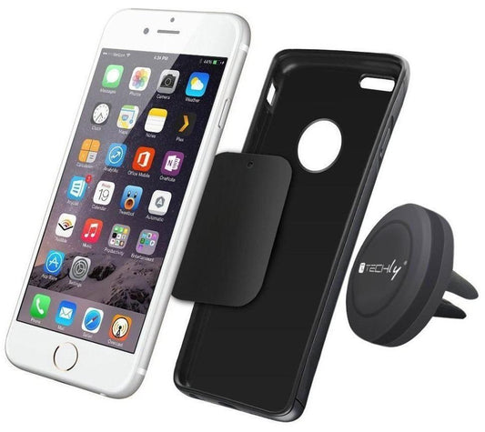 Supporto Magnetico da Auto per Smartphone e Tablet Nero