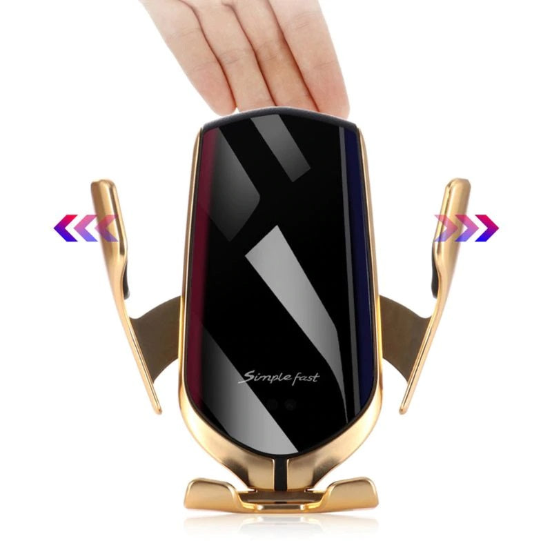 Caricatore QI Wireless R1 con sensore intelligente a infrarossi e pinze di sicurezza