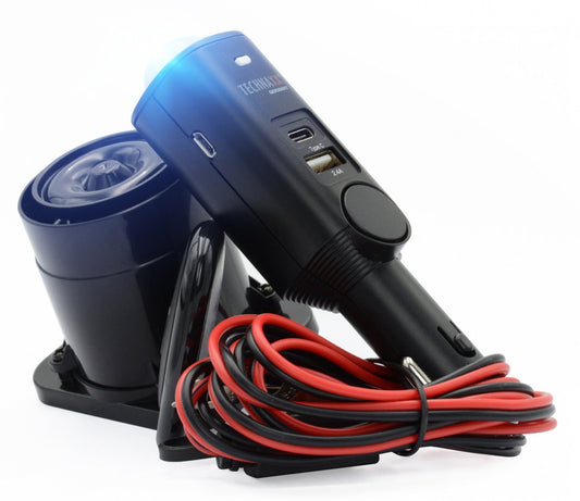 Allarme Auto Universale con Porta USB-C™ e USB-A per Presa Accendisigari Pro TX-168