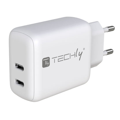 Caricatore Alimentatore 2 porte USB-C da Muro 35W