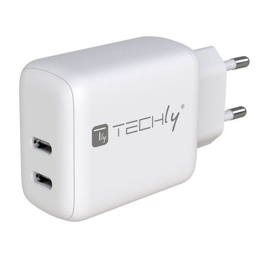 Caricatore Alimentatore 2 porte USB-C da Muro 35W