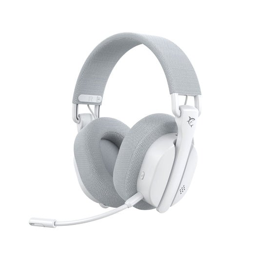 Cuffia Gaming Wireless BT con Microfono Bianco FIRECREST