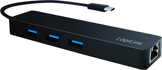 Hub USB-C SuperSpeed 3 Porte USB-A 3.2 Gen1 Femmina Nero