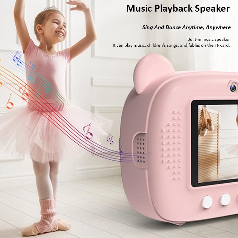 Fotocamera con stampa istantanea per bambini fotocamera per stampa termica fotocamera digitale fotocamera per bambina videocamera per bambini