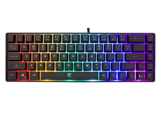 Tastiera Gaming USB 68 Tasti con Retroilluminazione LED RGB Nero