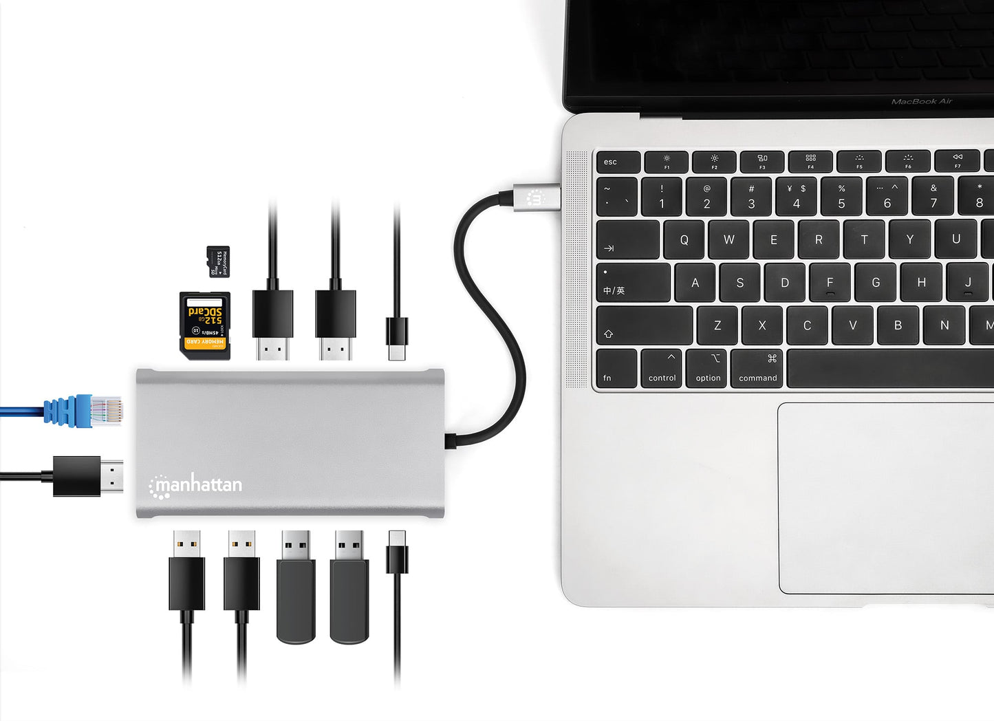 Docking Station USB-C PD 12-in-1 5 Porte USB SD e MicroSD HDMI con MST 4K