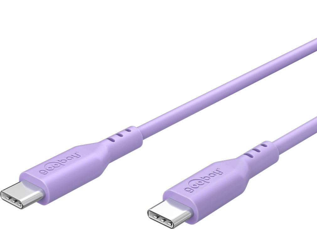 Cavo USB-C&trade; Maschio/Maschio USB 2.0 in Silicone 1,5 metri Viola