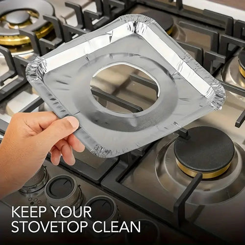 4 pz Protezione per piano cottura a gas in alluminio protezione ignifuga riutilizzabile per fornelli evita sporco fuochi in cucina