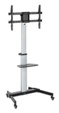 Carrello TV 37''-86'' Multimediale in Alluminio Regolabile in Altezza