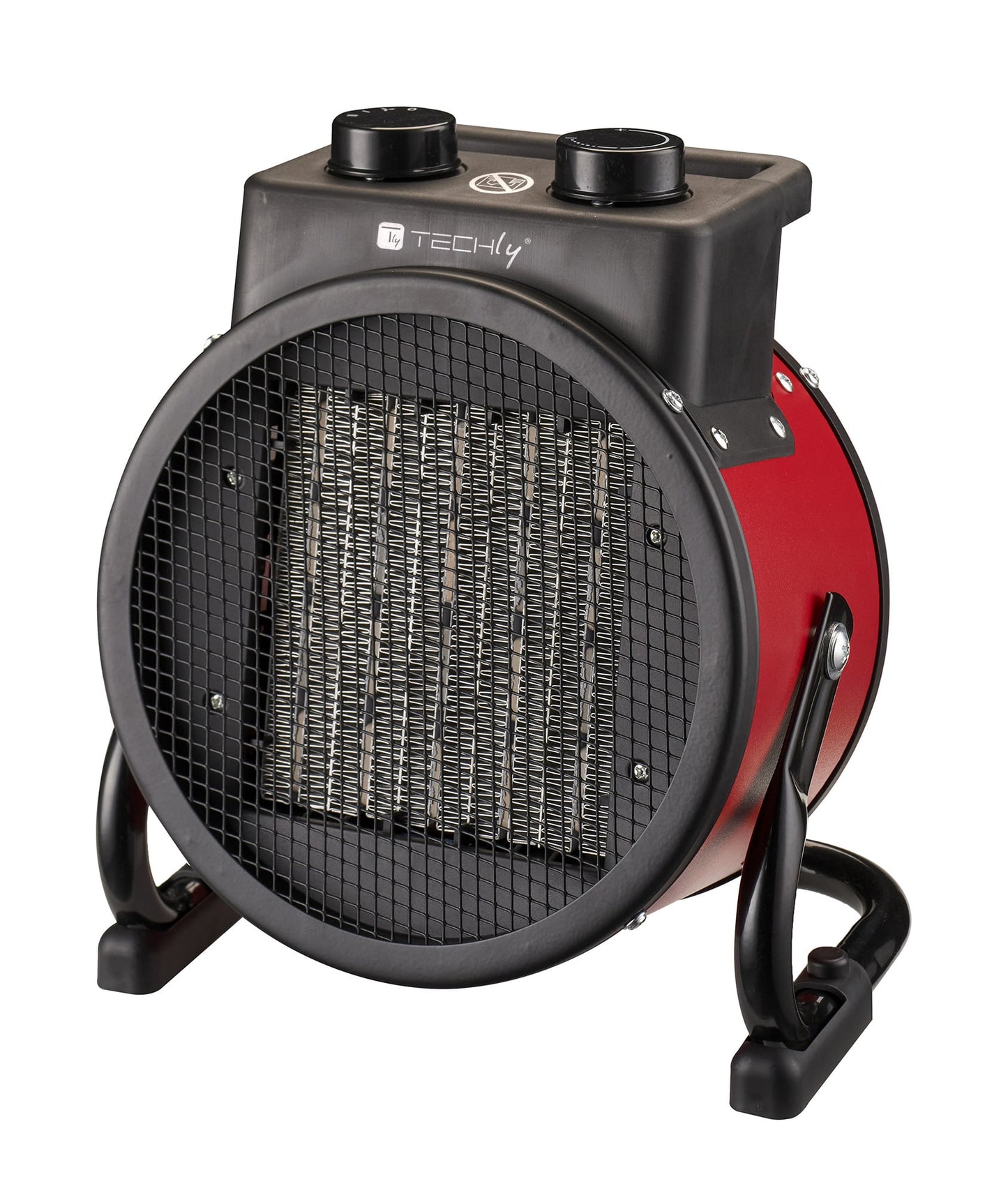 Riscaldatore Ceramico Industriale 2400W con Regolazione Angolo di Soffiaggio Verticale