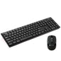 Kit Tastiera e Mouse 1600 Dpi Wireless Nero