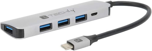 Hub USB-C&trade; SuperSpeed 4 Porte USB3.2 con PD, Alluminio