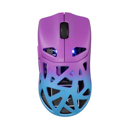 Mouse Ottico Wireless Gaming 24000 Dpi Retroilluminazione DPI LED Blu Viola, DAGONET-BLP