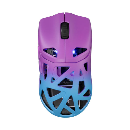 Mouse Ottico Wireless Gaming 24000 Dpi Retroilluminazione DPI LED Blu Viola, DAGONET-BLP