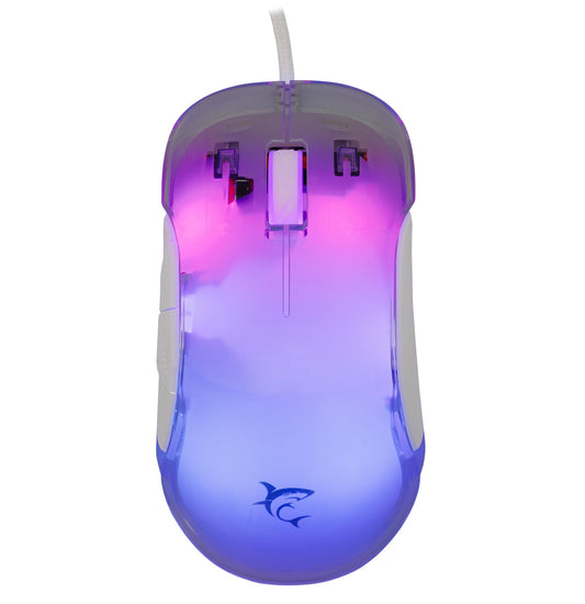 Mouse Ottico USB Gaming 12800 Dpi 7 Tasti Retroilluminazione LED RGB Bianco, MORDRED