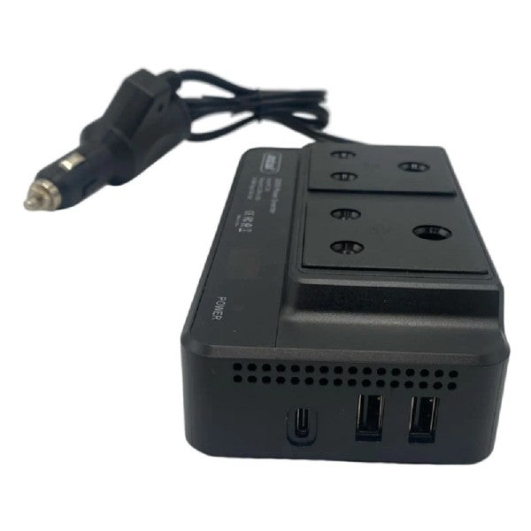 Inverter Di Alimentazione Auto 300w Con 2 Porte Usb Per Caricabatterie Q-Cc8200