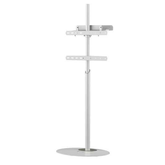 Stand da Pavimento TV/LED LCD 42''-65'' con Base Ovale Bianco