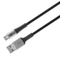 Cavo Micro USB Guaina Intrecciata USB2.0 A M/MicroB M 2 m Nero/Silver