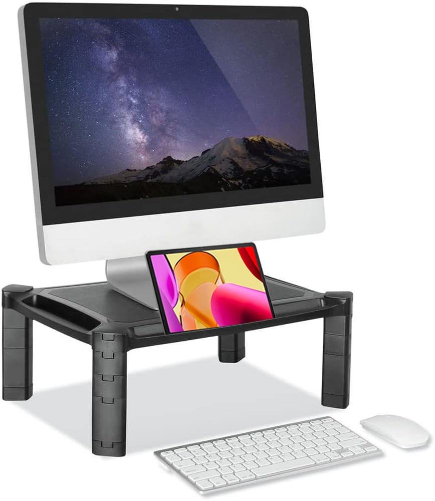 Supporto da Scrivania Monitor Notebook Laptop con Altezza Regolabile